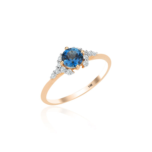 London Blue Diamond Ring