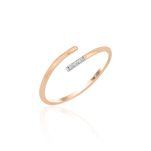 Rose Gold Modern Elegance Ring